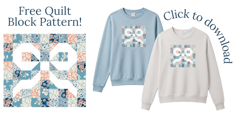 Denim Florals Free Pattern